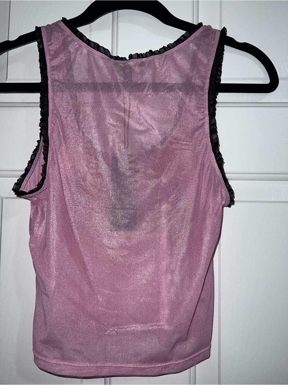 dELiA*s Pink Shimmer Crop Top with Tassel Pasties - Picture 5 of 11